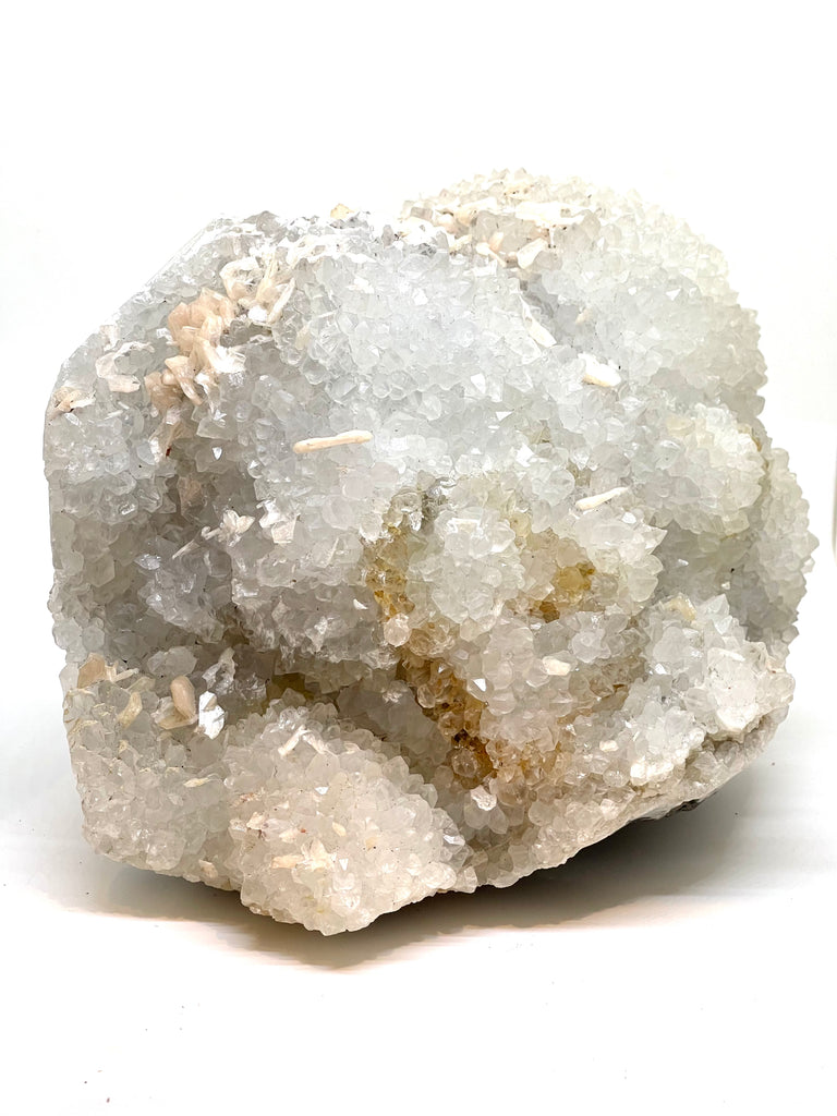Peach and White  Apophyllite Crystal